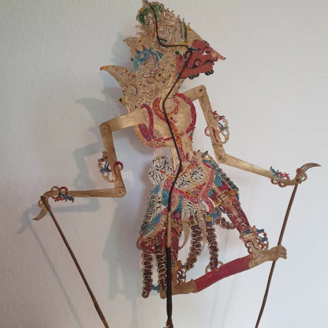 Wayang Kulit alte Schattenfigur Indonesien Asien Java antik Schatten-Figur (9)