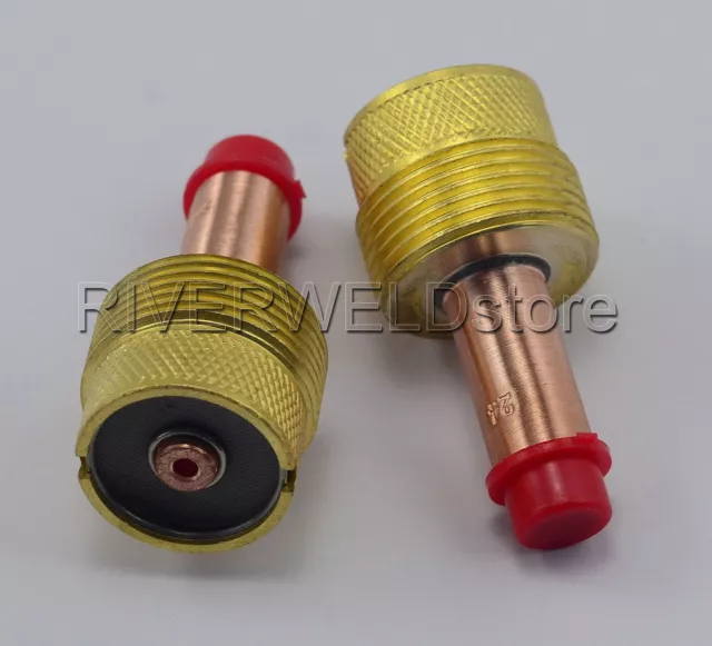 45V64 2.4mm LG.Dia Gas Lens Collets Body Fit TIG Torch SR PTA DB WP 17 18 26 2pk