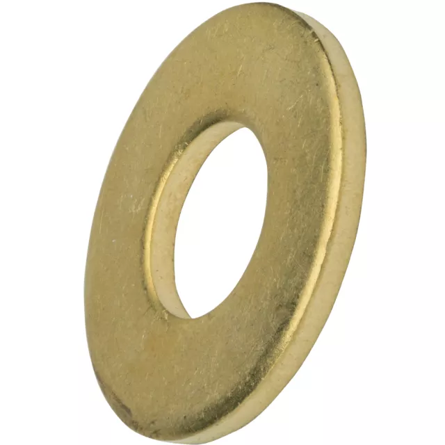 Brass Flat Washers Solid Brass, Full Assortment of Sizes Available in Listing 2