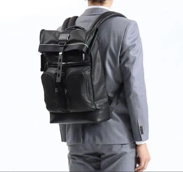 TUMI ALPHA BRAVO Lance 0232659 Backpack Bag Nylon Black Travel Used