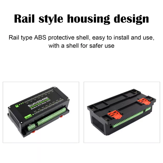 Modbus RTU 16-channel RS485 Relay Module Isolation Protection Circuits US Plug