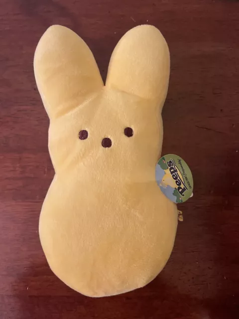 PEEPS Just Born Plush Bunny, Yellow  9"  COLLECTIBLE, WITH TAG, Toys