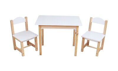 Kids Wooden Table And Chairs Set Play Eat Art Activity Furniture Toddler Drawing