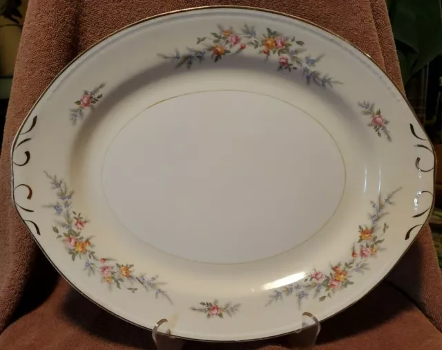 VINTAGE Homer Laughlin Eggshell Georgian Cashmere Oval Serving Platter