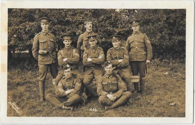 WW1 Postcard Group of 8 Soldiers