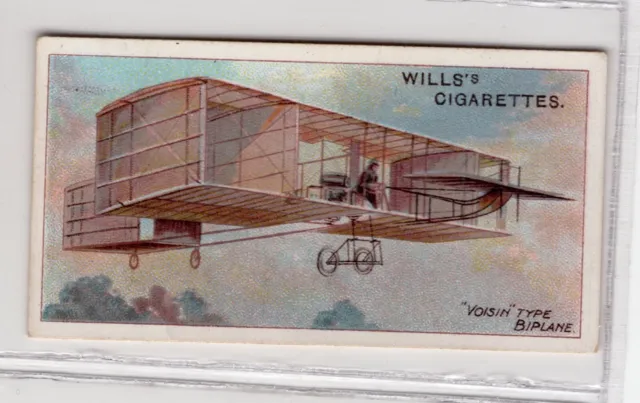 Wills Australia Aviation Card #37 Voisin Type Biplane France