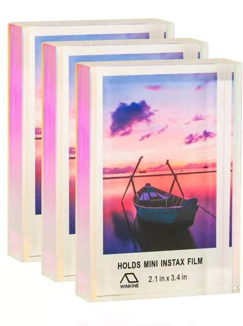 WINKINE Instax Mini Frames 3 Pack, Polaroid Frame for Photos, Tiny frames Small