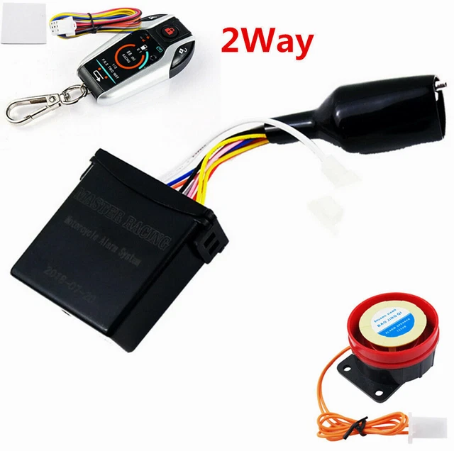 2Way Motorcycle Alarm Anti-theft Security System Vibration Remote Engine Start