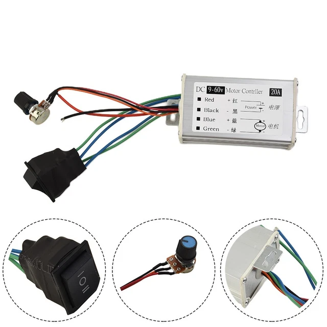 Contrôleur De Vitesse Moteur DC SCR340A KBIC 230VAC - Puissance 1000W, Neuf