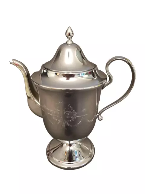 Vintage Coffee Pot Beautiful Victorian Style Teapot Stainless Steel