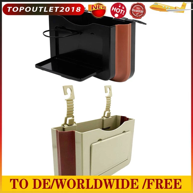 Car Trash Can Collapsible & Portable Organizer Trash Bin for Front or Back Seat