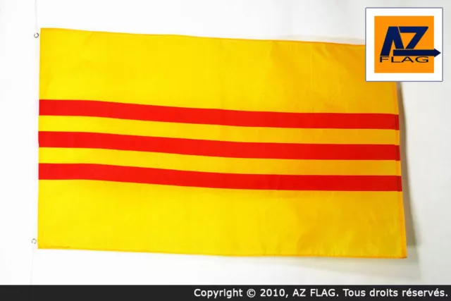 DRAPEAU SUD VIETNAM 150x90cm - DRAPEAU VIETNAMIEN - VIET NAM DU SUD 90 x 150 cm