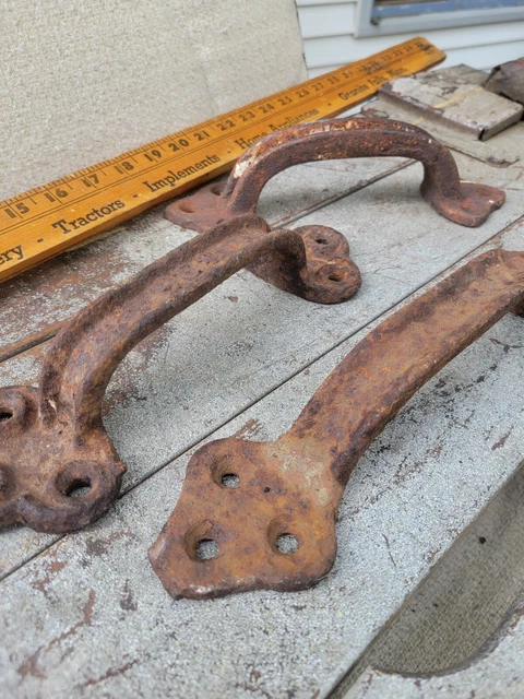 Cast Iron Antique RUSTIC Barn Handle, Gate Pull Shed Door Handles