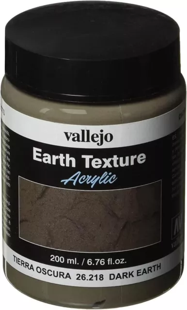 vallejo model color 200 ml stone textures - dark earth _&