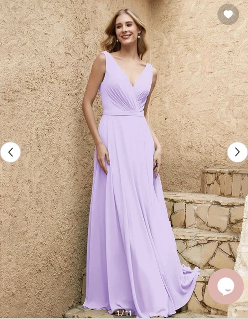 BABARONI BRIDESMAID DRESS Purple Regency Blue Maid of Honour