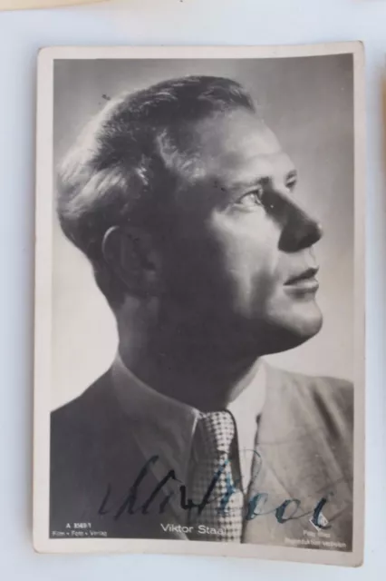 29021 Autograph Photo Ak Viktor Staal Ross Publisher No. 3569 1935 Film