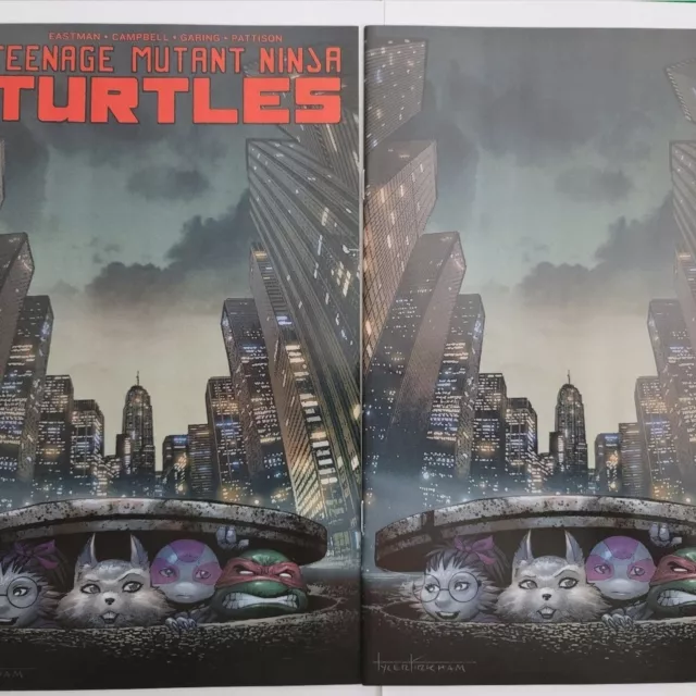 Teenage Mutant Ninja Turtles #124 Kirkham Trade/Virgin Variant Set
