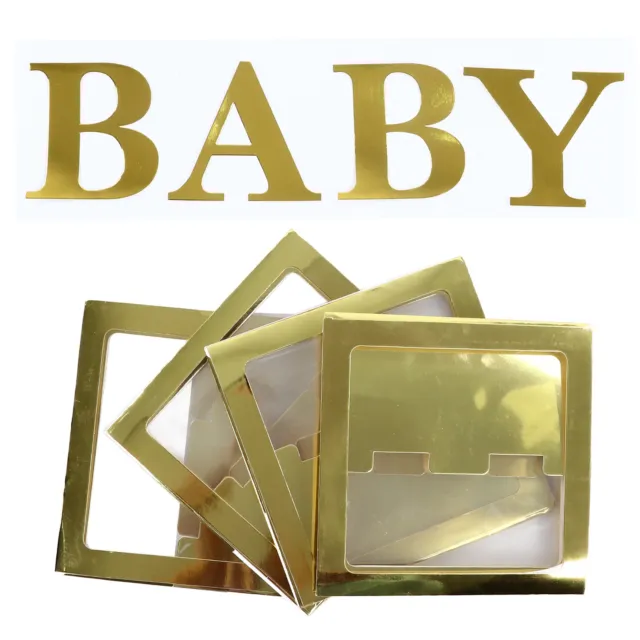Scatola palloncino baby shower carta prepiegata plastica scatole bambino per decorazione festa