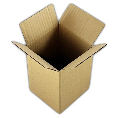 50-Pack Of 7x7x7 Inch EcoSwift Corrugated Cardboard Moving Boxes - Lightweight Shipping Boxes