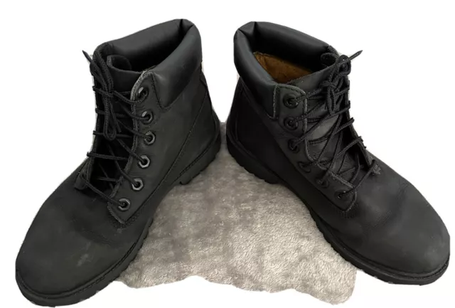 BOTAS TIMBERLAND NI OS Hombre Talla 5 Negras Impermeables