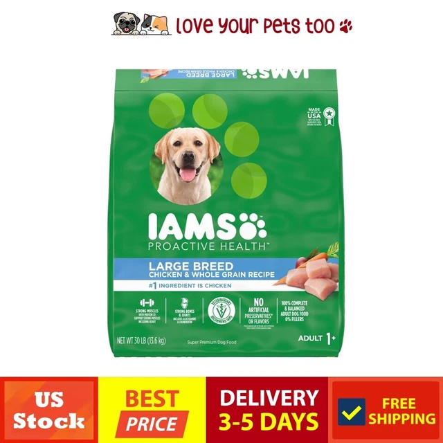 I.A.M.S. High Protein Real Chicken Flavor Dry Dog Food Breed Adult Do 30 lb.Bag I.A.M.S. High Protein Real Chicken Flavor Dry Dog Food Breed Adult Do 30 lb.Bag