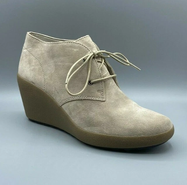 Clarks ladies wedge ankle boots sale
