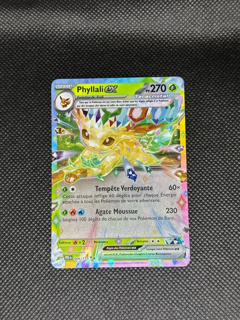 CARTE POKEMON PHYLLALI Ex 006/131 Ultra Rare Evolutions Prismatiques ...