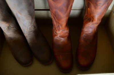 Suede Boot B brown Gale Tall Harness 