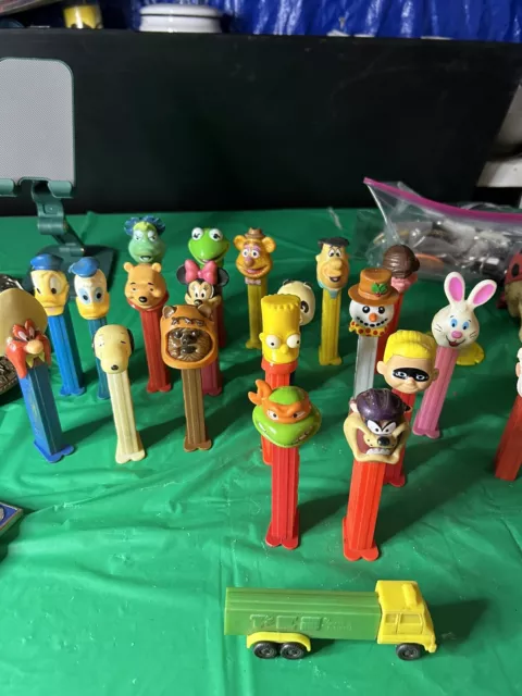 Lot of 21 Pez Candy Dispensers  Assorted Characters