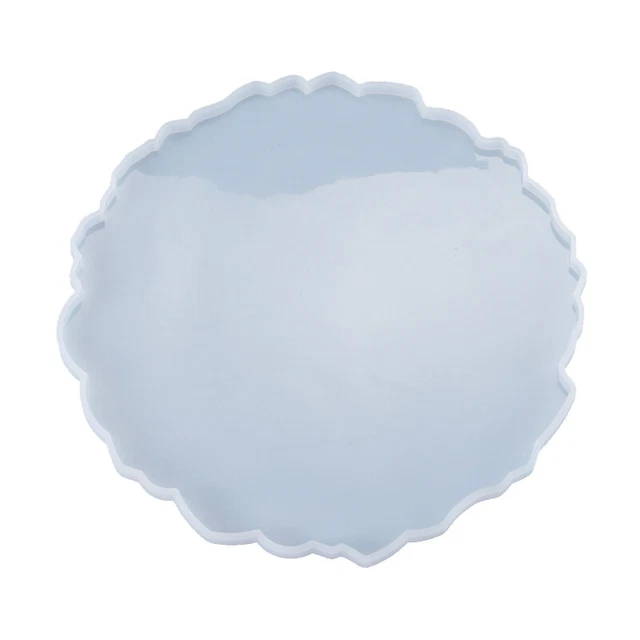 DIY Crystal Epoxy Mold Compote Swing Table Round Lace Coaster Table DecorationR6