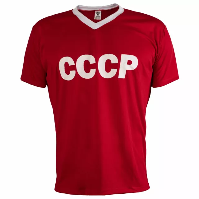 Soviet Union CCCP USSR 1970's Retro Football Shirt Classic Vintage Men Top