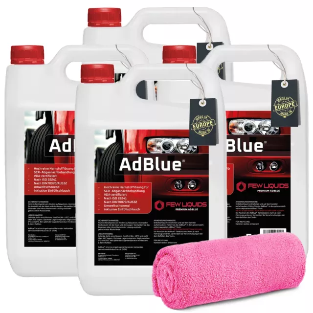 AdBlue 10 Liter AD Blue Kanister mit Füllschlauch : : Auto &  Motorrad