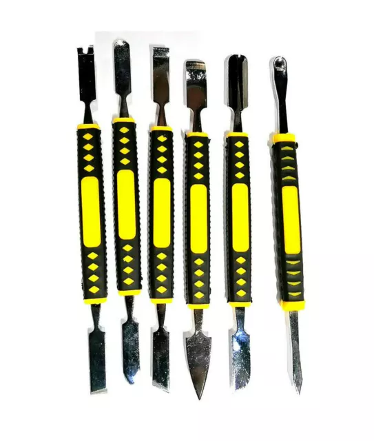 6 in 1 Repair Opening Metal Spudger Pry Tools Disassemble Set for Cell Phone GPS