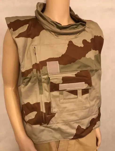 French Army Body Armour Cover Flak Vest Load Jacket Desert Camo Military Surplus