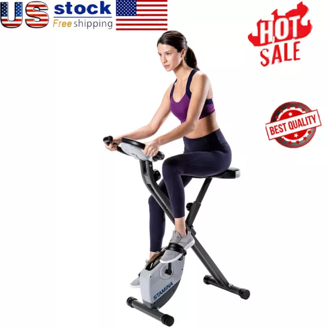 Cardio Exercise Bike Folding Cycling Bike Fitness Home Gym Workout Bicycle US