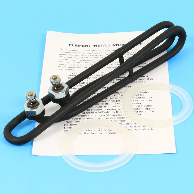 SPA HEATER ELEMENT COATED Hot Tub Heating Coil 4kw SIDE Terminals 9.8
