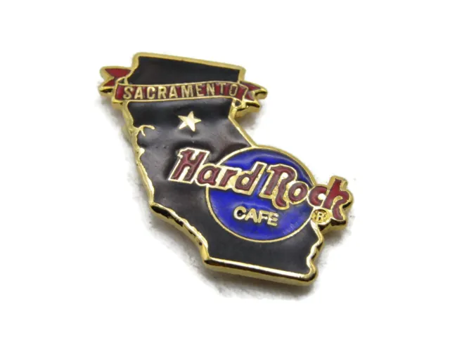 Hard Rock Cafe Pin Sacramento California Gold Tone Missing Backing