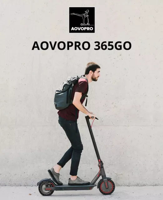 Trottinette Électrique AOVOPRO 365GO 7.8AH 350W Double Frein/Étanche/Pliable