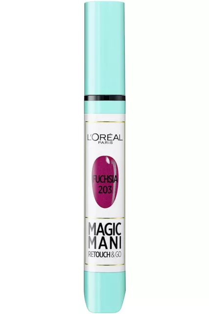 Loreal Magisch Mani Nagellack Retuschieren Und Go 4ml Fuchsie #203