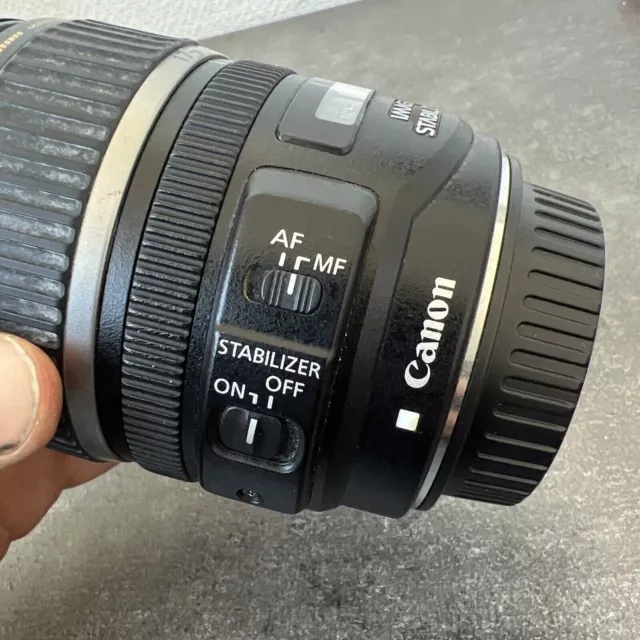 canon ef-s 17 85 mm etat usé, diaphragme bloqué