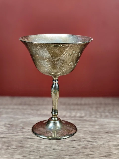 VINTAGE LEONARD Silver-Plated Goblet Made In India