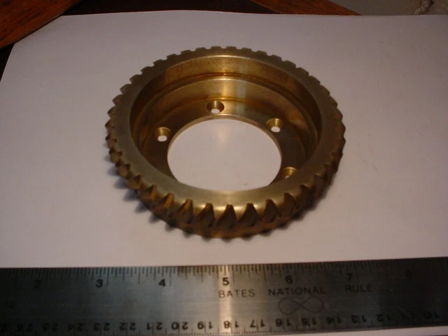 Heavy Brass worm gear 45 teeth