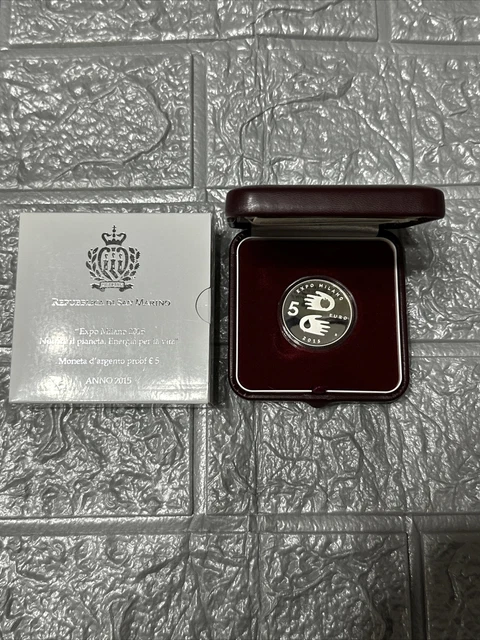 5 Euro San Marino 2015 Argento Proof - Expo Milano