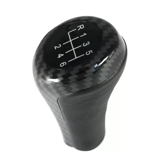 Fit For BMW 1 SERIES E81 E82 E87 Manual 6 Speed Gear Shift Knob Carbon Look