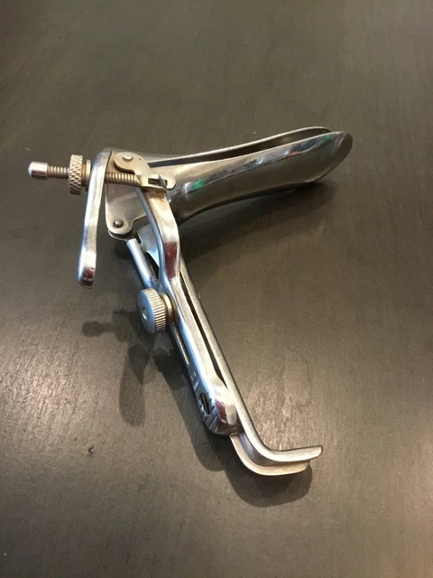 18/8 Vintage Doctors large Vaginal  Examination Medical SPECULUM Stainless C90