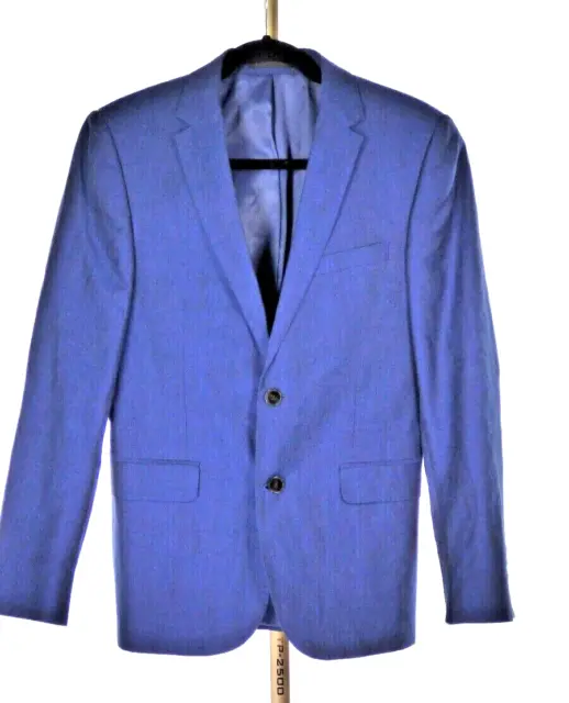 Kin    John Lewis Blazer Slim Fit 365 Pindot Wool Linen Blend Suit Jacket sz S