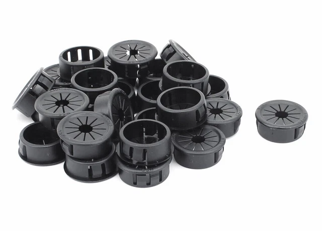 26pcs Cable Hose 25mm Mount Dia Snap in Webbed Bushing Harness Grommet Protector