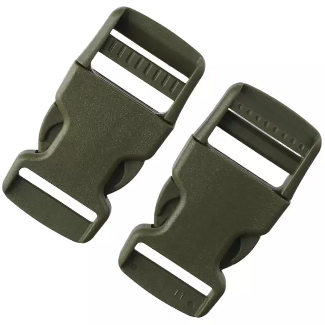 10Set Army Green Buckles Straps Set Plastic Snap Clasp Replacement  For Belt