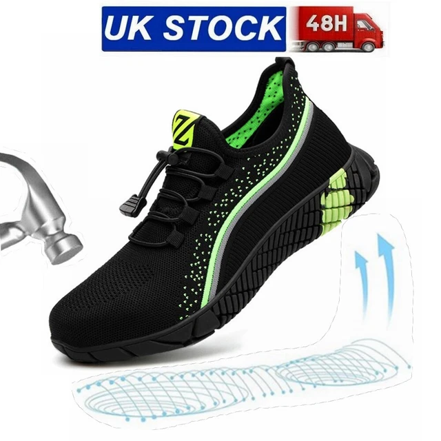 LIGHTWEIGHT STEEL TOE Cap Safety Work Trainers Mens Womens Boots Uk ...