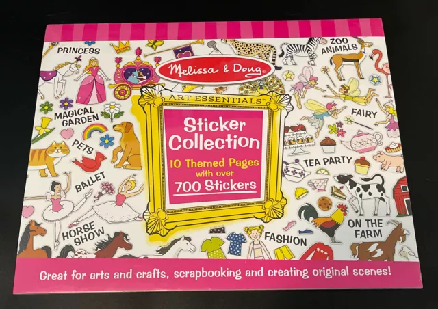 Sticker Collection - Pink by Melissa & Doug 10 Themed Pages & over 700 Stickers